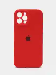 Красный силиконовый защитный чехол iphone 12 Pro Max с закрытым низом