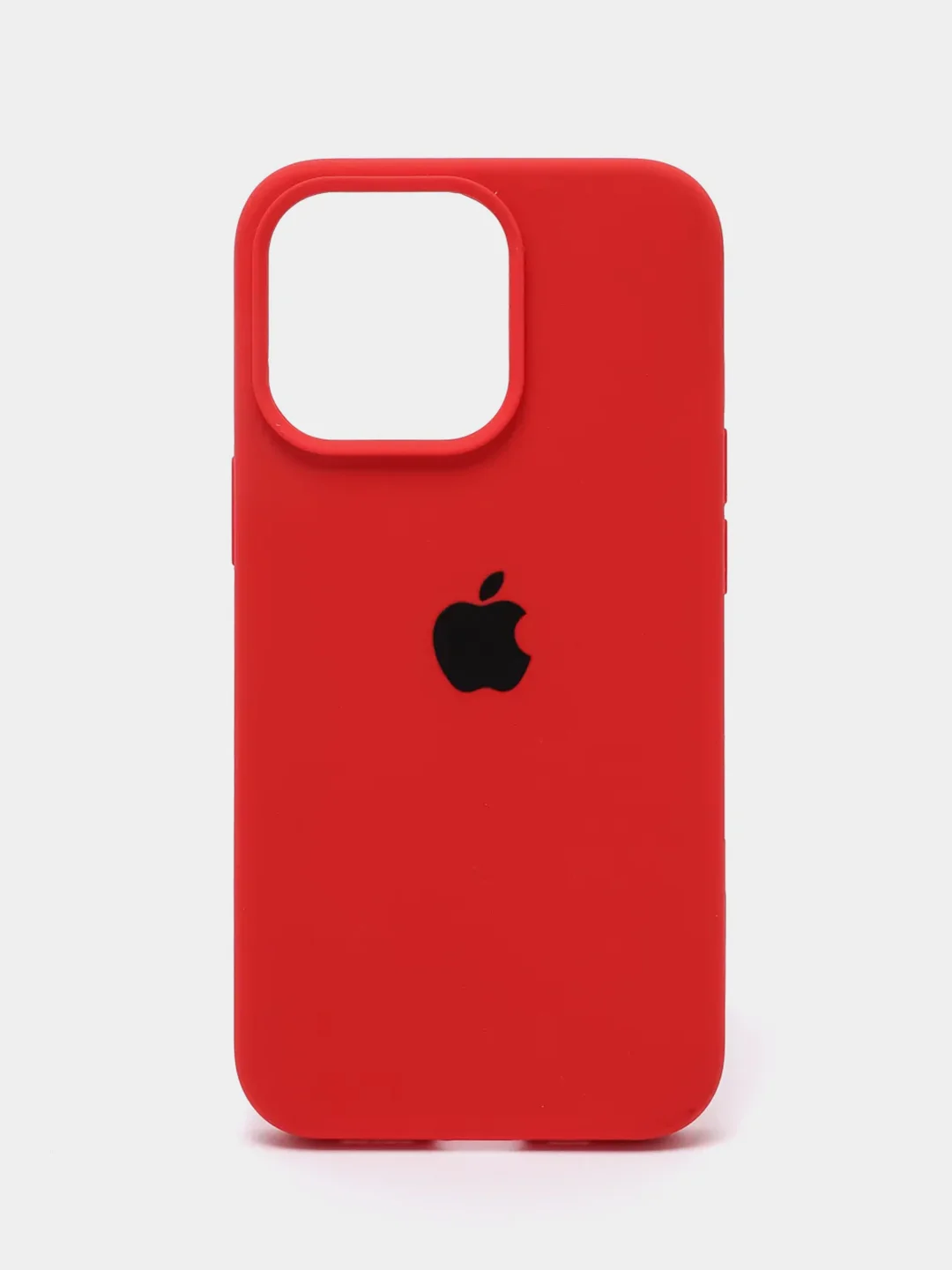 Красный силиконовый защитный чехол Iphone 13 Pro, с закрытым низом
