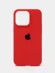 Красный силиконовый защитный чехол Iphone 13 Pro, с закрытым низом