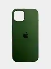 Тёмно-зелёный силиконовый защитный чехол Iphone 13 Pro, с закрытым низом