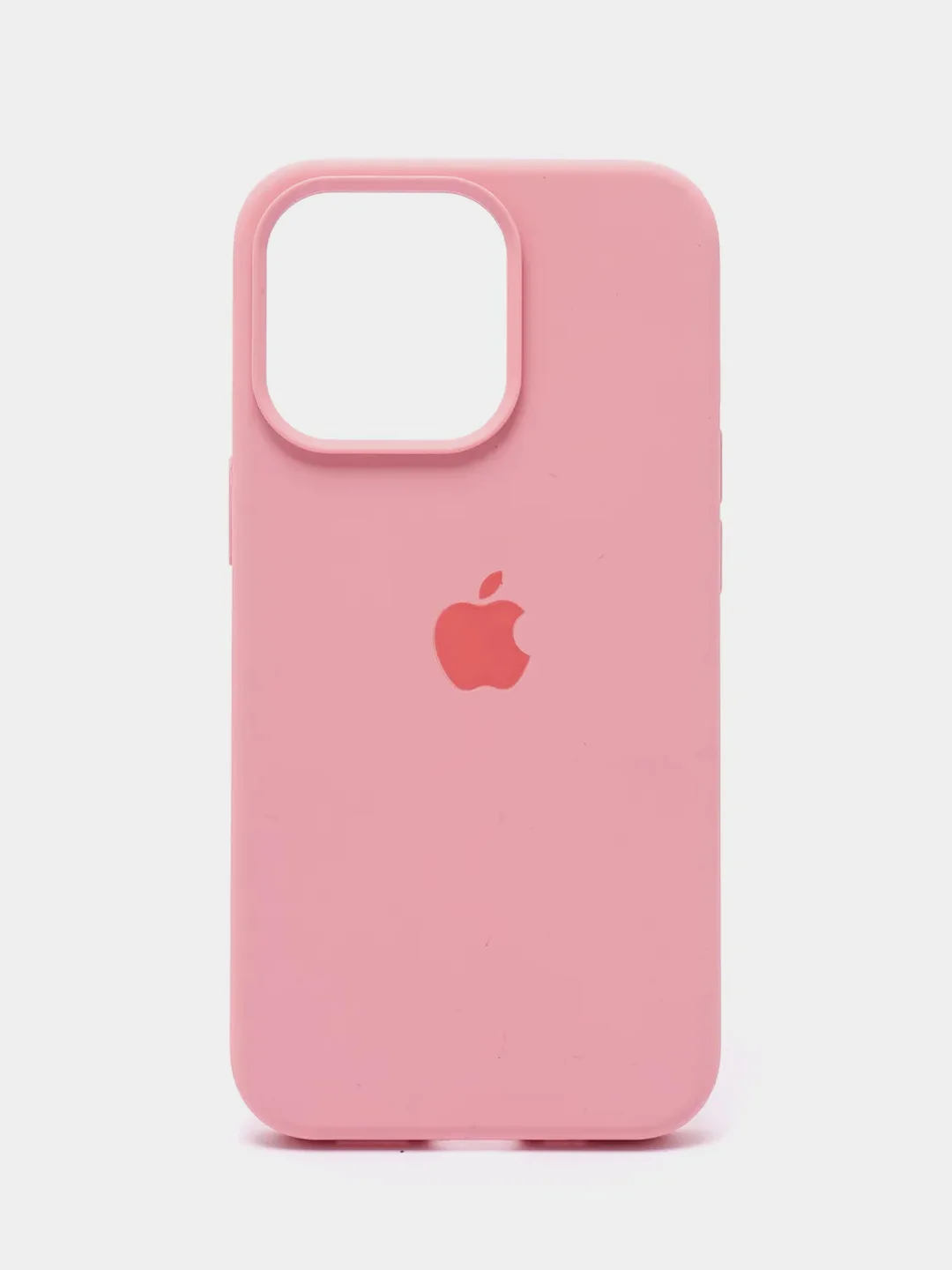 Розовый силиконовый защитный чехол Iphone 13 Pro, с закрытым низом