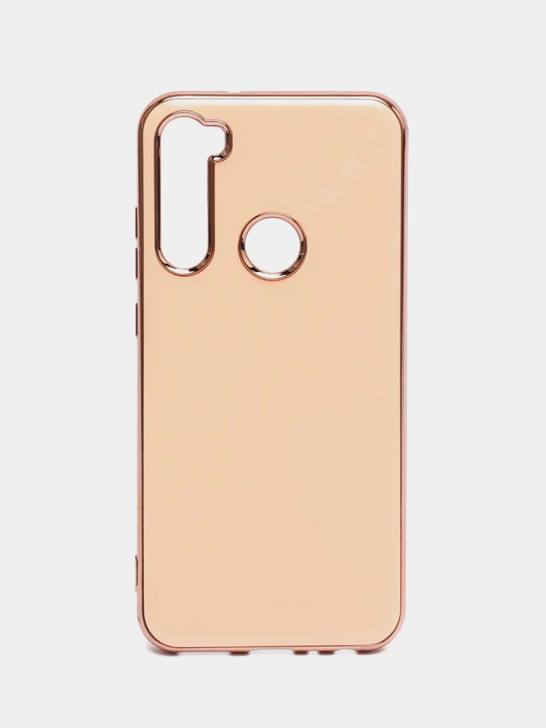 Конфетный чехол Xiaomi Redmi Note 8 2019/21 цветной, силиконовый, с глянцевой рамкой (Редми Нот 8)