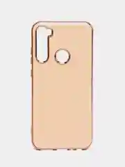 Конфетный чехол Xiaomi Redmi Note 8 2019/21 цветной, силиконовый, с глянцевой рамкой (Редми Нот 8)