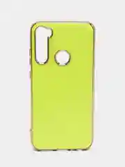 Лимонный чехол Xiaomi Redmi Note 8 2019/21 цветной, силиконовый, с глянцевой рамкой (Редми Нот 8)