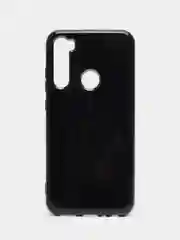 Черный чехол Xiaomi Redmi Note 8 2019/21 цветной, силиконовый, с глянцевой рамкой (Редми Нот 8)