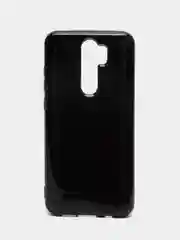 Черный чехол Xiaomi Redmi Note 8 Pro, Сяоми Редми Нот 8 Про силиконовый с глянцевой рамкой