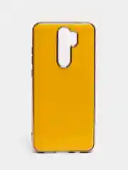 Горчичный чехол Xiaomi Redmi Note 8 Pro, Сяоми Редми Нот 8 Про силиконовый с глянцевой рамкой