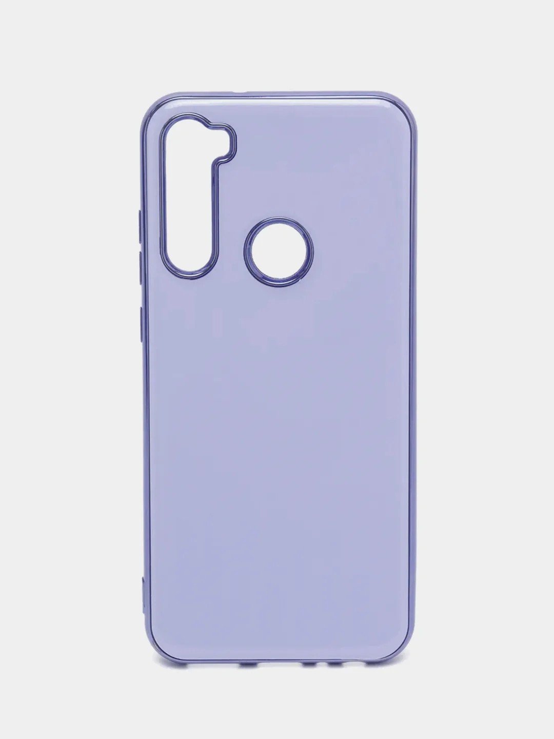 Лавандовый чехол Xiaomi Redmi Note 8T цветной, силиконовый, с глянцевой рамкой (Редми Нот 8Т)
