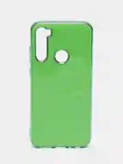Зеленый чехол Xiaomi Redmi Note 8T цветной, силиконовый, с глянцевой рамкой (Редми Нот 8Т)