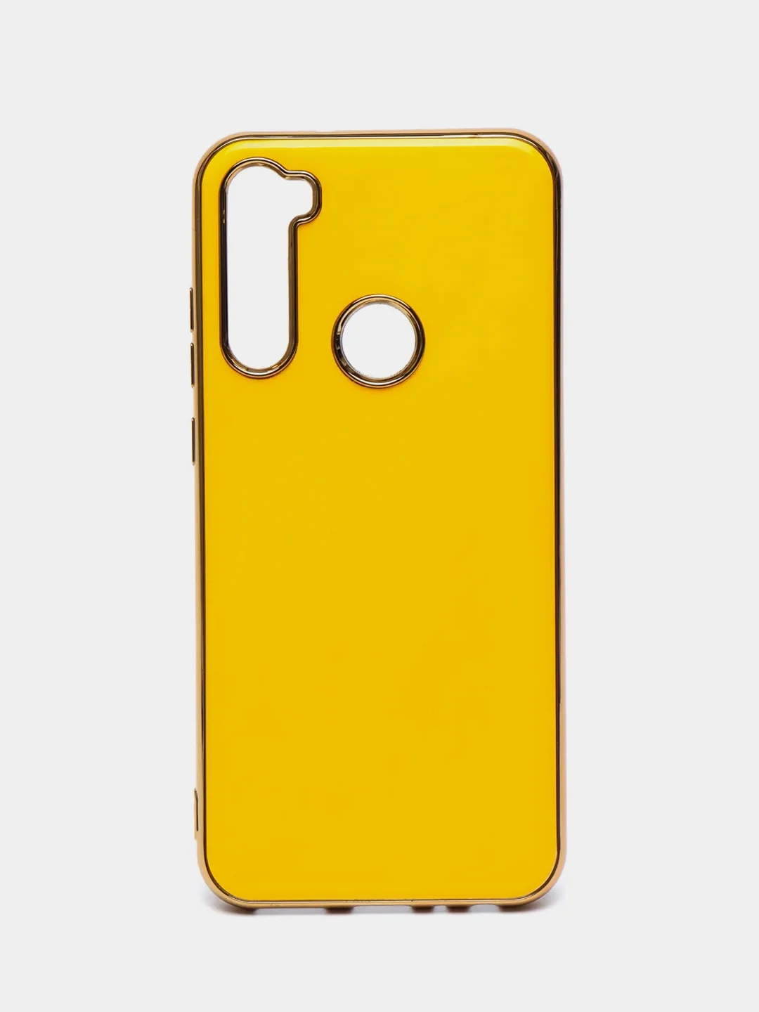 Горчичный чехол Xiaomi Redmi Note 8T цветной, силиконовый, с глянцевой рамкой (Редми Нот 8Т)