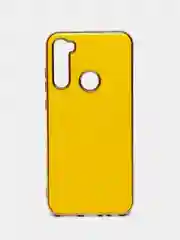 Горчичный чехол Xiaomi Redmi Note 8T цветной, силиконовый, с глянцевой рамкой (Редми Нот 8Т)