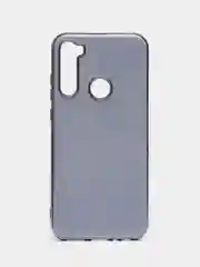 Серый меланж чехол Xiaomi Redmi Note 8T цветной, силиконовый, с глянцевой рамкой (Редми Нот 8Т)