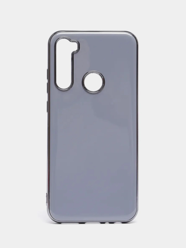 Чехол Xiaomi Redmi Note 8T цветной, силиконовый, с глянцевой рамкой (Редми Нот 8Т)