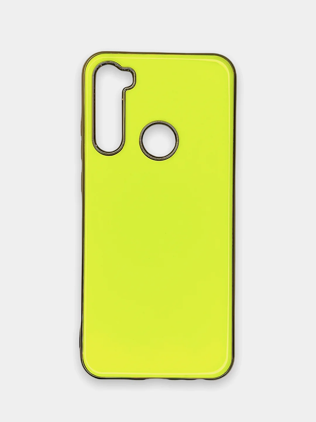 Лимонный чехол Xiaomi Redmi Note 8T цветной, силиконовый, с глянцевой рамкой (Редми Нот 8Т)