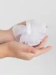 Серебряный банты для девочек, 9 см
