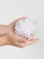 Серебряный банты для девочек, 9 см