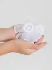 Белый банты для девочек, 9 см