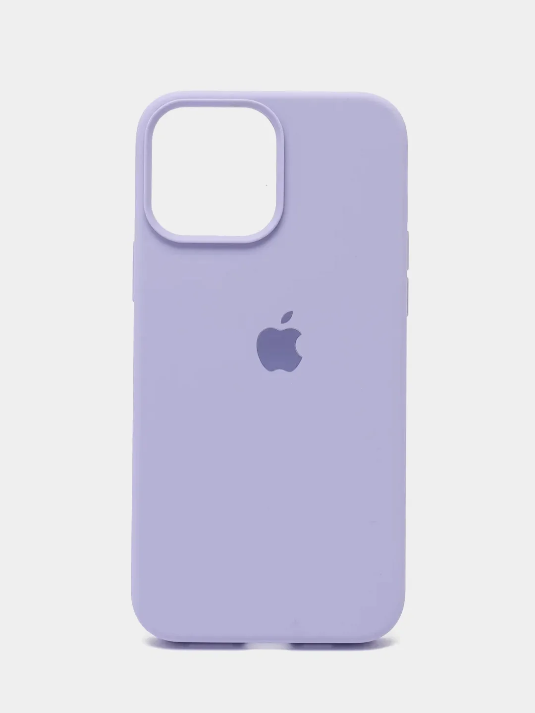 Лавандовый силиконовый защитный чехол для iPhone 13 Pro Max с закрытым низом