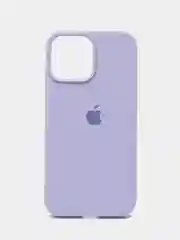 Лавандовый силиконовый защитный чехол для iPhone 13 Pro Max с закрытым низом