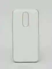 Белый чехол Xiaomi Redmi 8, Redmi 8A, Сяоми Редми 8, 8А цветной силиконовый с глянцевой рамкой