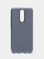 Серый меланж чехол Xiaomi Redmi 8, Redmi 8A, Сяоми Редми 8, 8А цветной силиконовый с глянцевой рамкой
