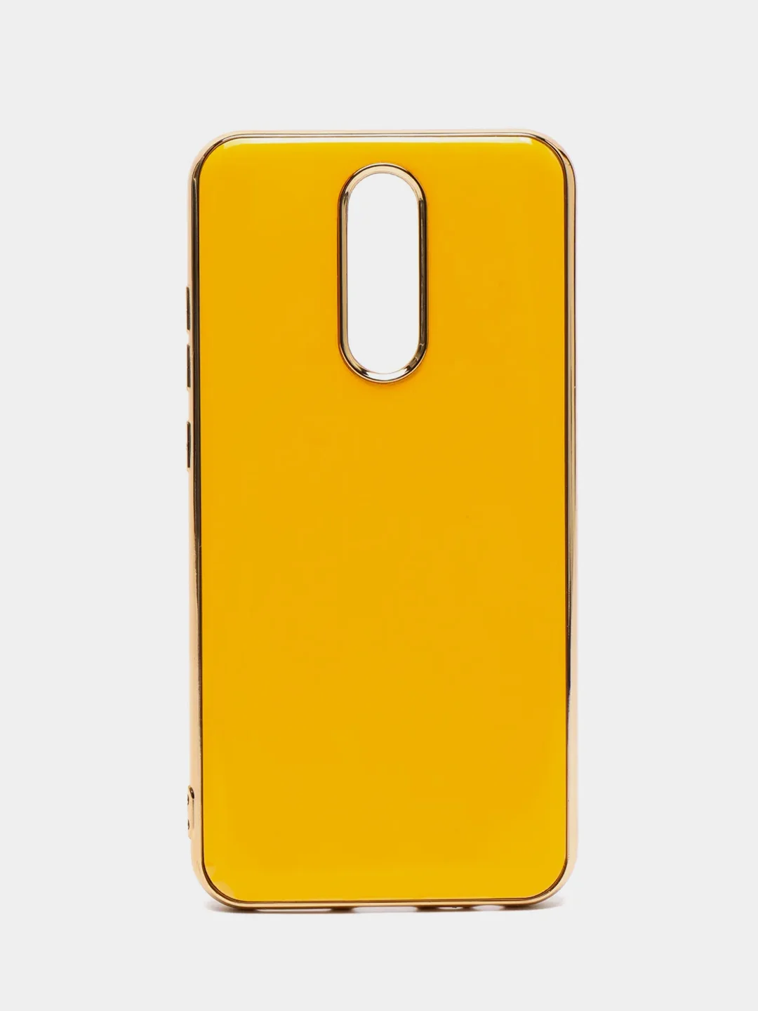 Горчичный чехол Xiaomi Redmi 8, Redmi 8A, Сяоми Редми 8, 8А цветной силиконовый с глянцевой рамкой