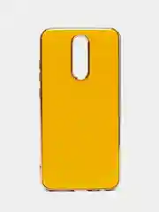 Горчичный чехол Xiaomi Redmi 8, Redmi 8A, Сяоми Редми 8, 8А цветной силиконовый с глянцевой рамкой