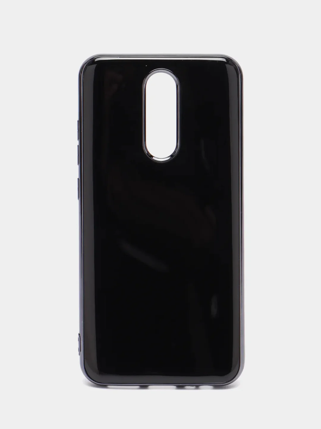 Черный чехол Xiaomi Redmi 8, Redmi 8A, Сяоми Редми 8, 8А цветной силиконовый с глянцевой рамкой