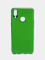 Зеленый чехол Samsung Galaxy A10s, Самсунг Галакси А10с цветной, силиконовый, с глянцевой рамкой