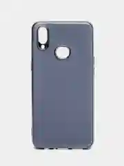 Серый меланж чехол Samsung Galaxy A10s, Самсунг Галакси А10с цветной, силиконовый, с глянцевой рамкой