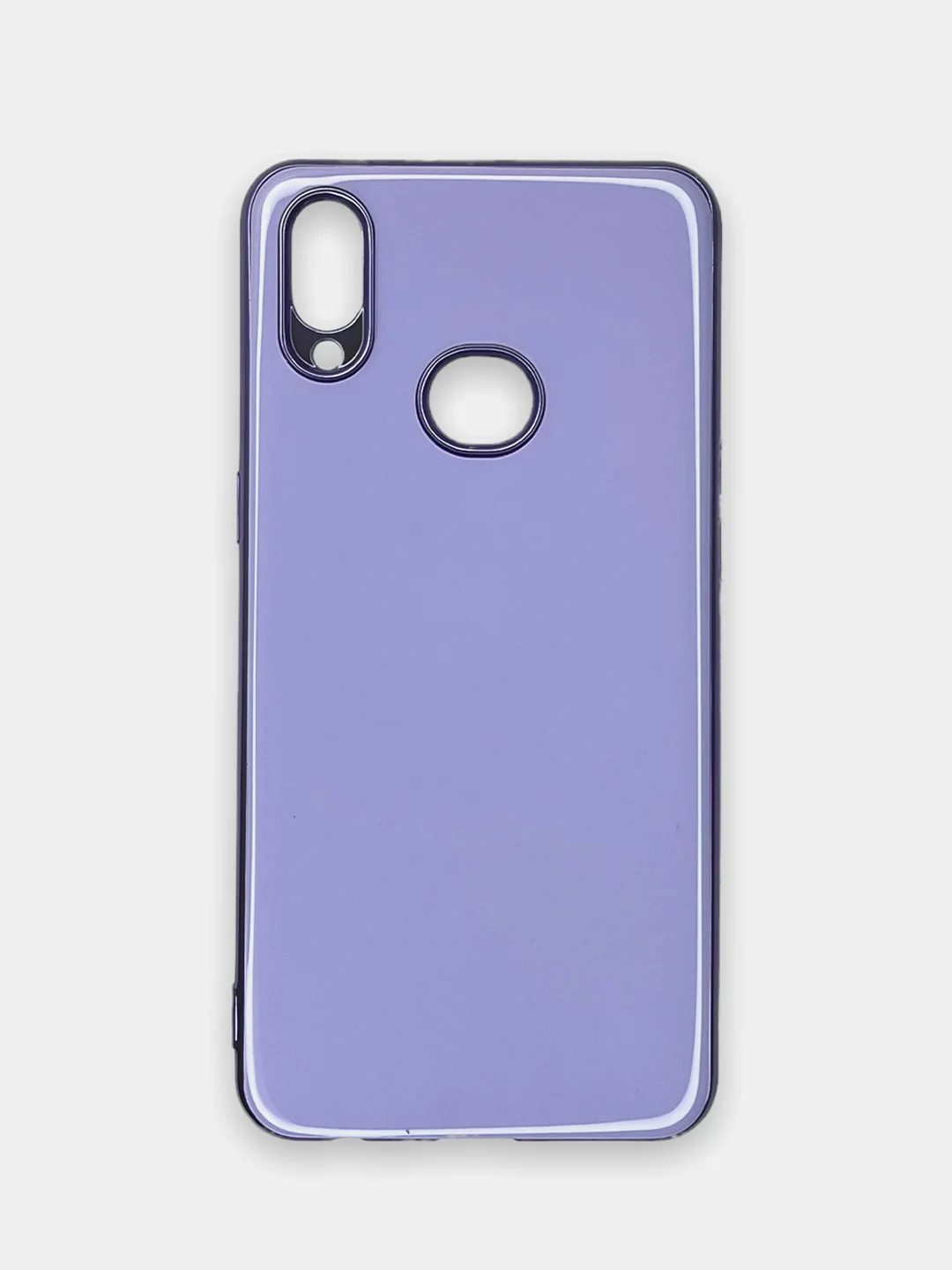 Лавандовый чехол Samsung Galaxy A10s, Самсунг Галакси А10с цветной, силиконовый, с глянцевой рамкой
