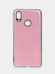 Розовый чехол Samsung Galaxy A10s, Самсунг Галакси А10с цветной, силиконовый, с глянцевой рамкой