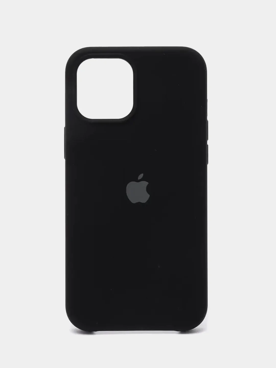 Черный силиконовый защитный чехол iphone 12 Pro Max