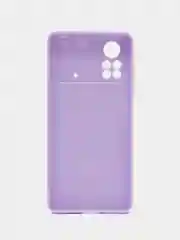 Сиреневый чехол для Xiaomi Poco X4 Pro 5G силиконовый, матовый (Поко Х4 Про 5G)