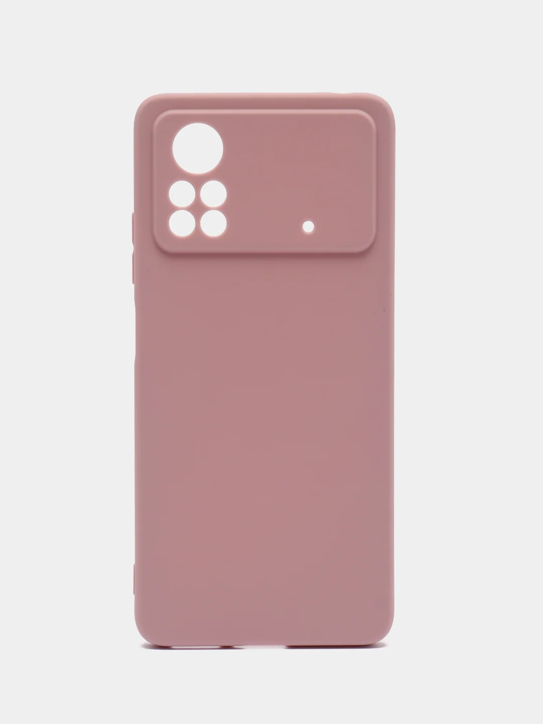 Коралловый чехол для Xiaomi Poco X4 Pro 5G силиконовый, матовый (Поко Х4 Про 5G)
