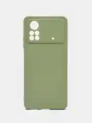 Лесной зеленый чехол для Xiaomi Poco X4 Pro 5G силиконовый, матовый (Поко Х4 Про 5G)