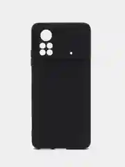Черный чехол для Xiaomi Poco X4 Pro 5G силиконовый, матовый (Поко Х4 Про 5G)