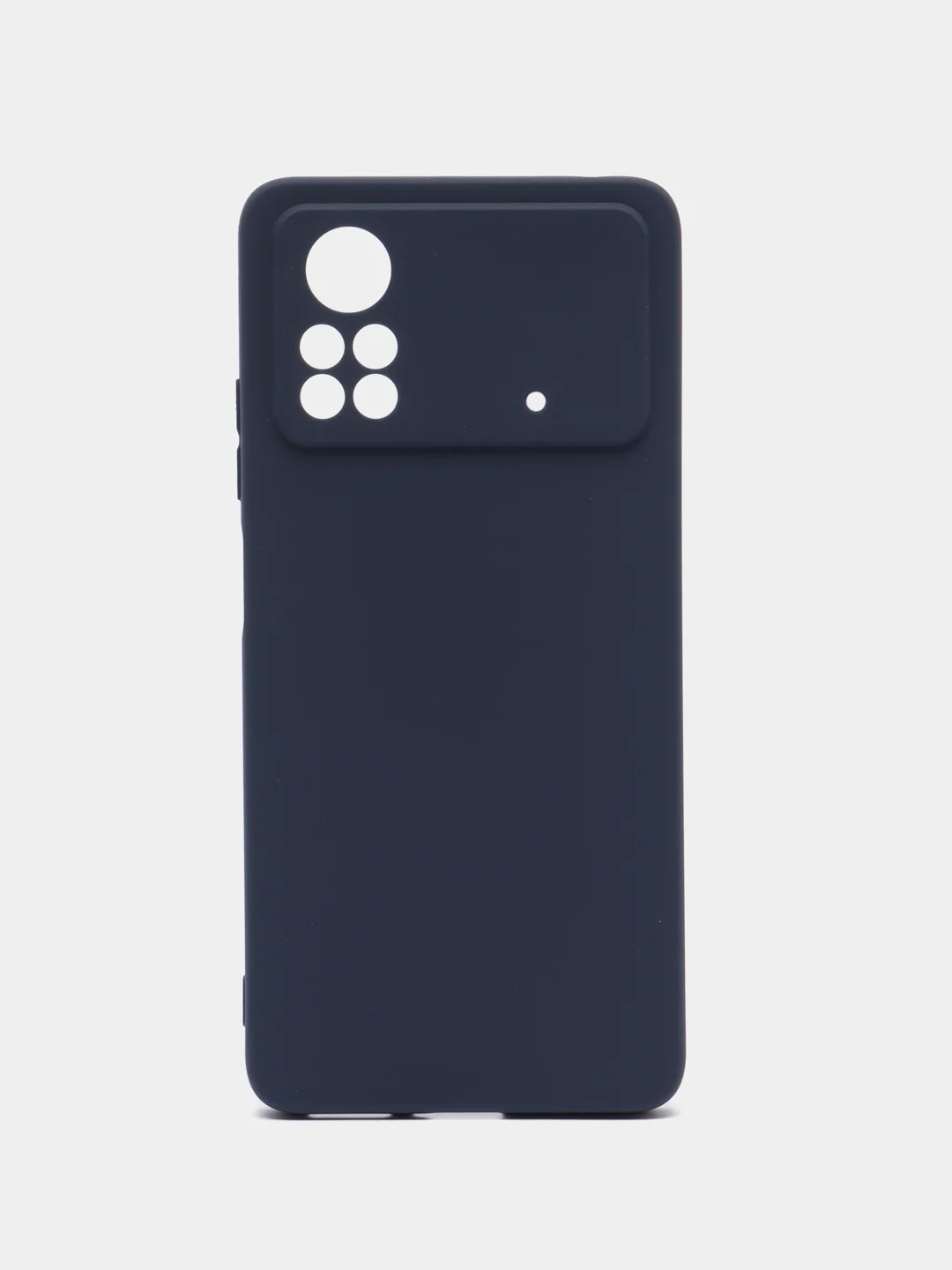 Темно-синий чехол для Xiaomi Poco X4 Pro 5G силиконовый, матовый (Поко Х4 Про 5G)