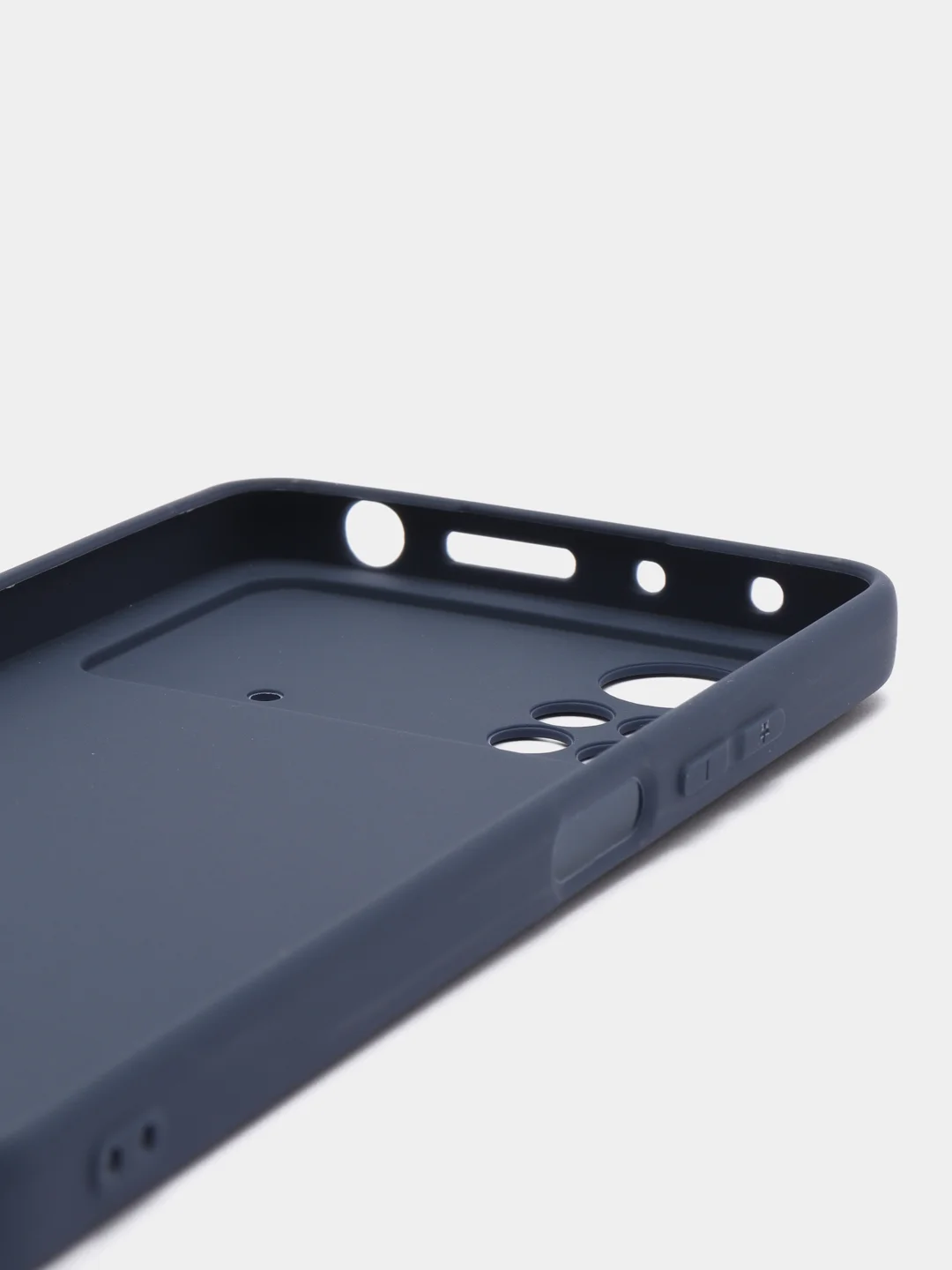 Темно-синий чехол для Xiaomi Poco X4 Pro 5G силиконовый, матовый (Поко Х4 Про 5G)