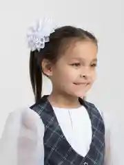 Бантики для волос из атласной ленты