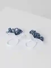 Лимонный белые бантики, на резинке, для волос, школьные