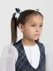 Темно-синий набор больших бантов двухцветных, 2 штуки