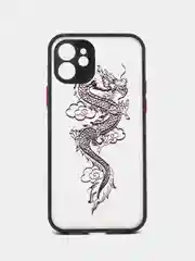 Угольный чехол на iPhone (Айфон) 11/13/14/15/X/XR/7/8 Plus/SE2/XS Max/12 Pro Max про макс