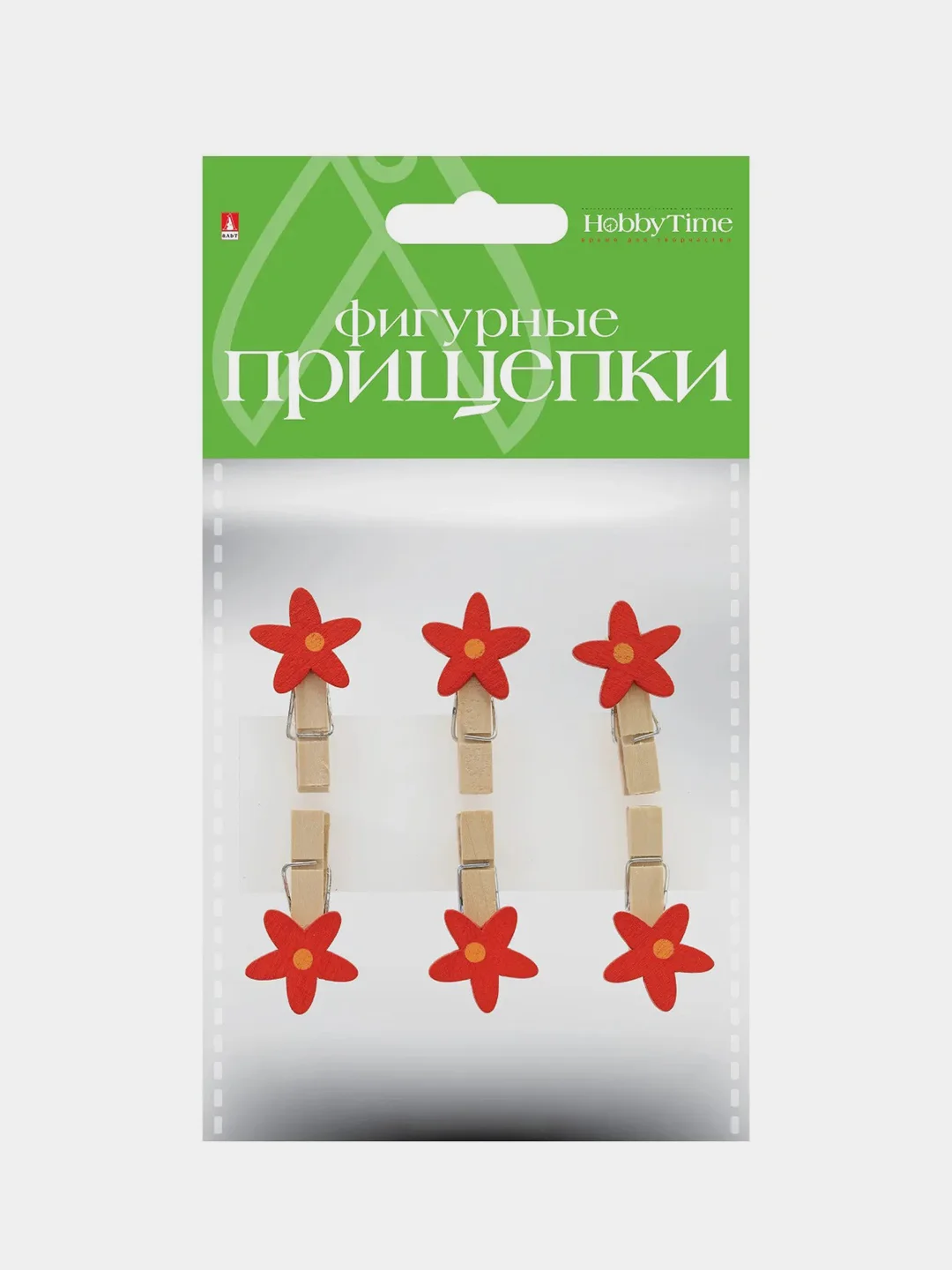 Красный декоративные фигурные прищепки