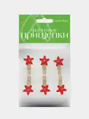 Красный декоративные фигурные прищепки