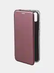 Багровый чехол-книжка для Samsung A11,M21,M30s,A51,A50,A01,A71,A20,A30,A41,M31,A01,A10,A31,J2 18,A5