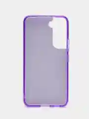 Сиреневый силиконовый усиленный чехол Samsung S22, с блестками