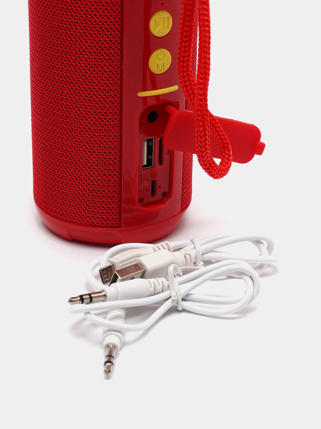 Красный портативная беспроводная колонка Borofone BR15, bluetooth