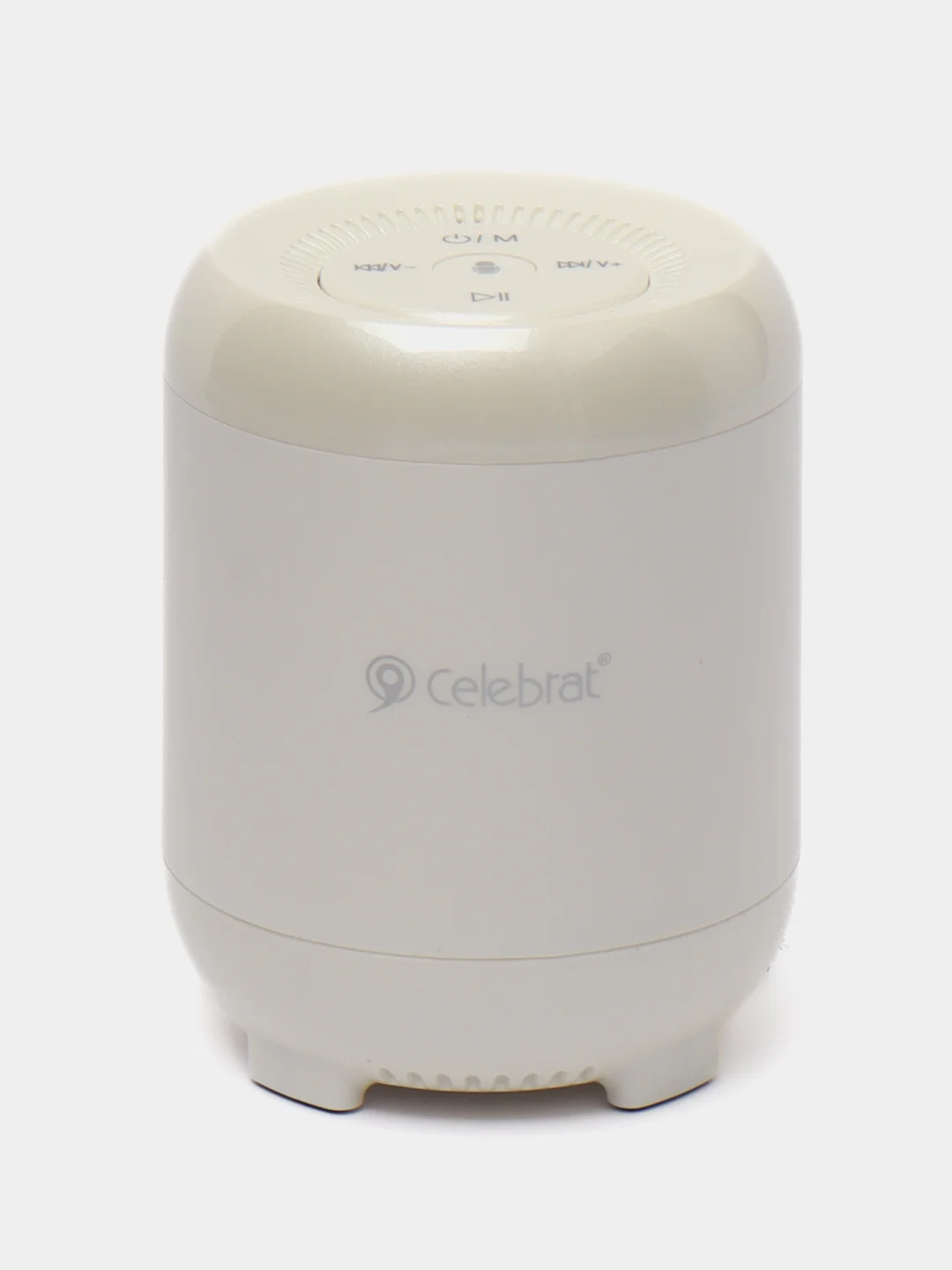 Белый беспроводная bluetooth колонка Celebrat FLY-3, портативная акустика