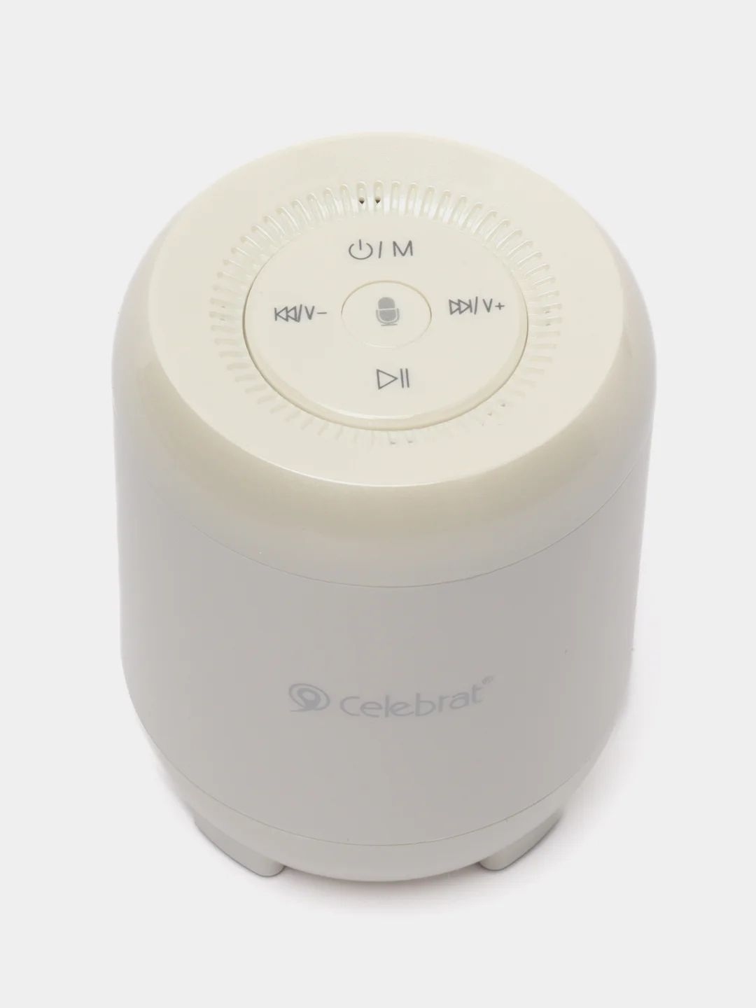 Белый беспроводная bluetooth колонка Celebrat FLY-3, портативная акустика